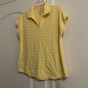 carol Bay. Polo Yellow Shirt